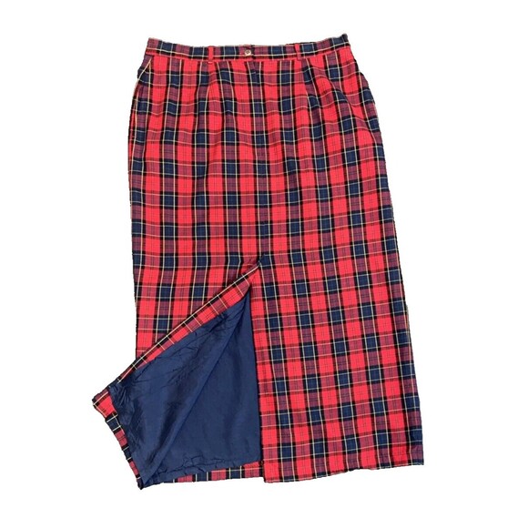 Vintage Bechamel Christmas plaid, maxi skirt size 14 - Picture 6 of 14
